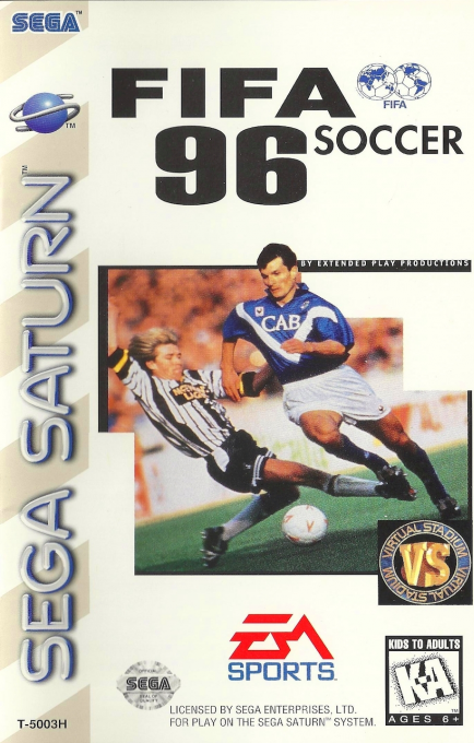 FIFA Soccer 96 box art for Sega Saturn
