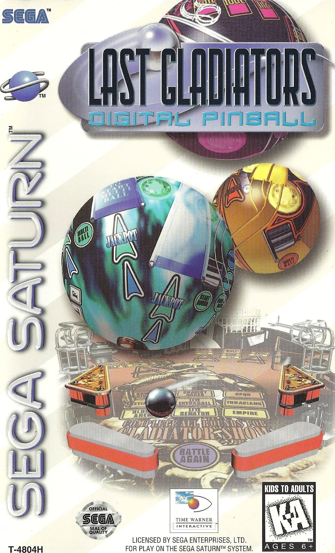 Last Gladiators Digital Pinball box art for Sega Saturn