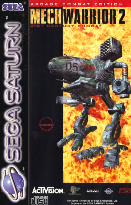 MechWarrior 2: 31st Century Combat box art for Sega Saturn
