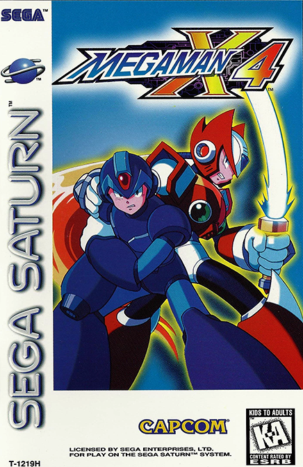 Mega Man X4 box art for Sega Saturn