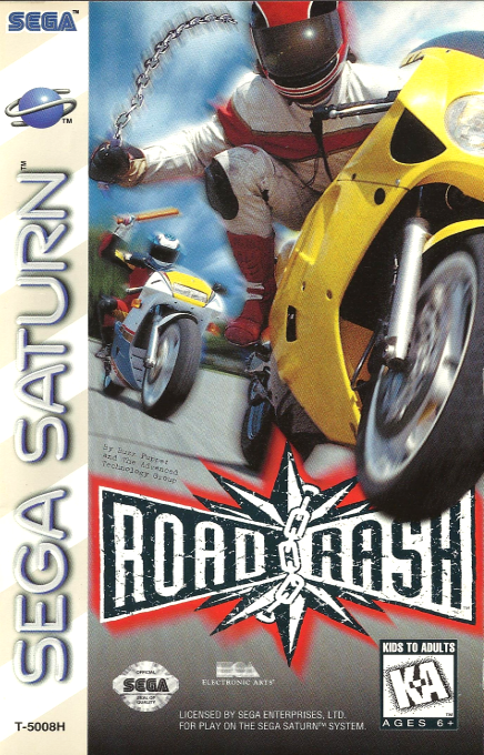 Road Rash box art for Sega Saturn