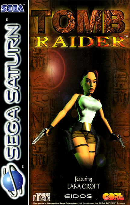 Tomb Raider box art for Sega Saturn