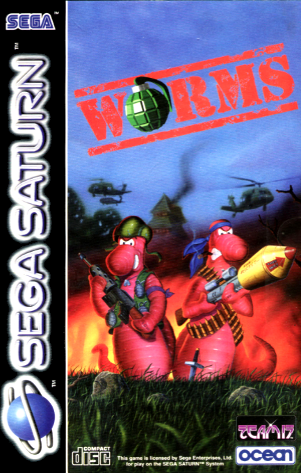 Worms box art for Sega Saturn