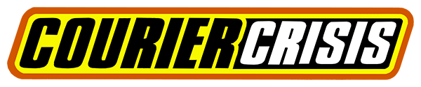 Courier Crisis logo for Sega Saturn