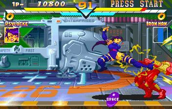 Marvel Super Heroes screenshot 3 for Sega Saturn