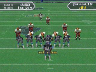 NFL Quarterback Club 97 back cover for Sega Saturn