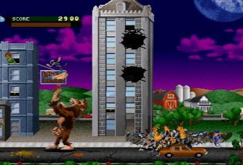 Rampage World Tour screenshot 3 for Sega Saturn