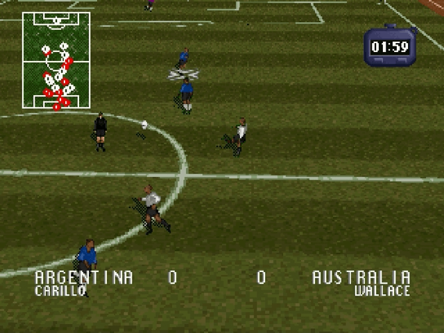 Striker '96 screenshot 3 for Sega Saturn