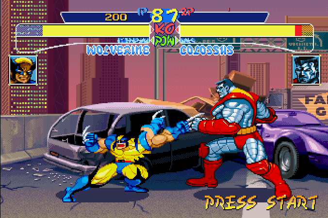 X-Men Children of the Atom screenshot 3 for Sega Saturn