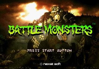 Battle Monsters title screen for Sega Saturn