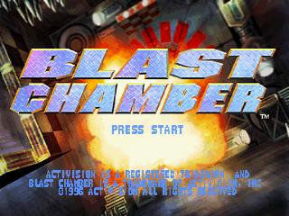Blast Chamber title screen for Sega Saturn