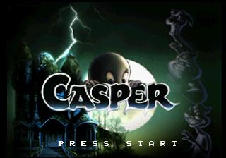 Casper title screen for Sega Saturn