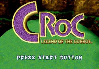 Croc: Legend of the Gobbos title screen for Sega Saturn