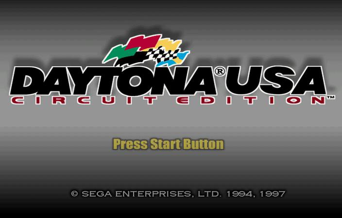 Daytona USA Circuit Edition title screen for Sega Saturn