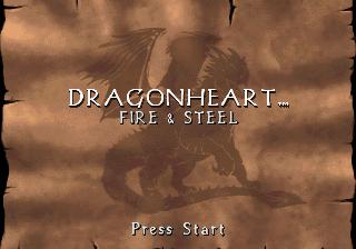 DragonHeart: Fire & Steel title screen for Sega Saturn