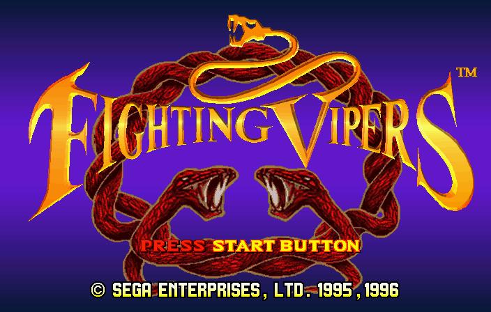 Fighting Vipers title screen for Sega Saturn