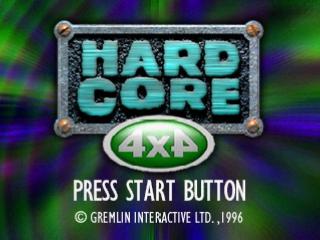 Hardcore 4X4 title screen for Sega Saturn