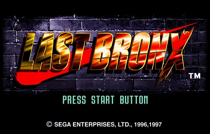 Last Bronx title screen for Sega Saturn