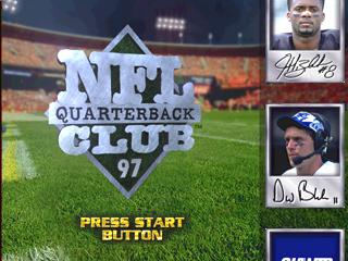 NFL Quarterback Club 97 back cover for Sega Saturn