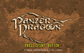 Panzer Dragoon Playable Preview title screen for Sega Saturn