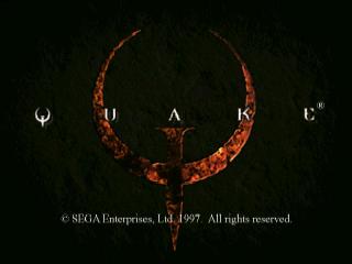 Quake title screen for Sega Saturn