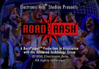 Road Rash title screen for Sega Saturn