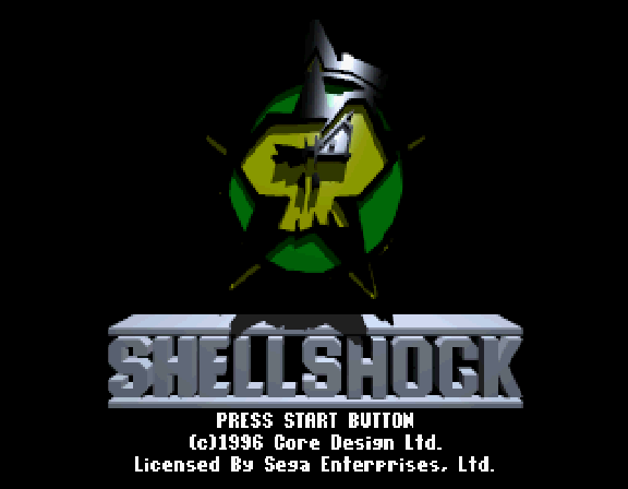Shellshock title screen for Sega Saturn