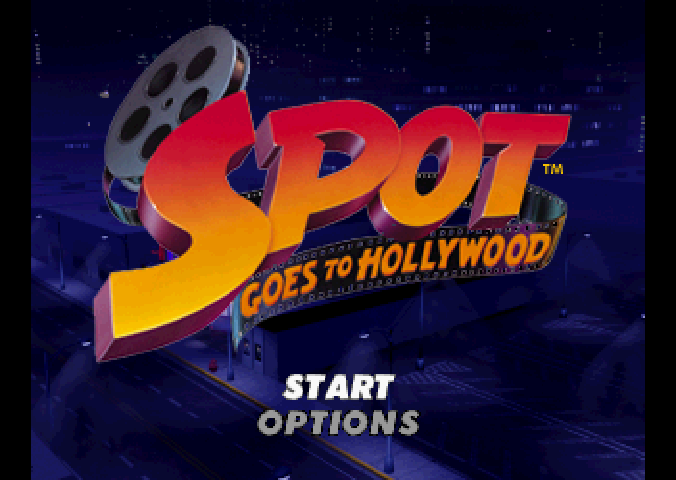 Spot Goes To Hollywood title screen for Sega Saturn