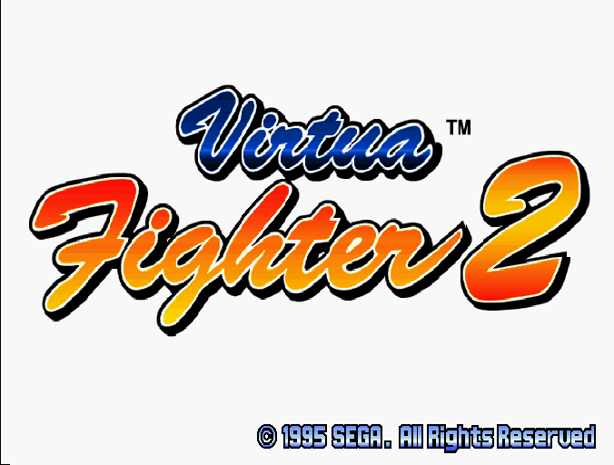 Virtua Fighter 2 title screen for Sega Saturn