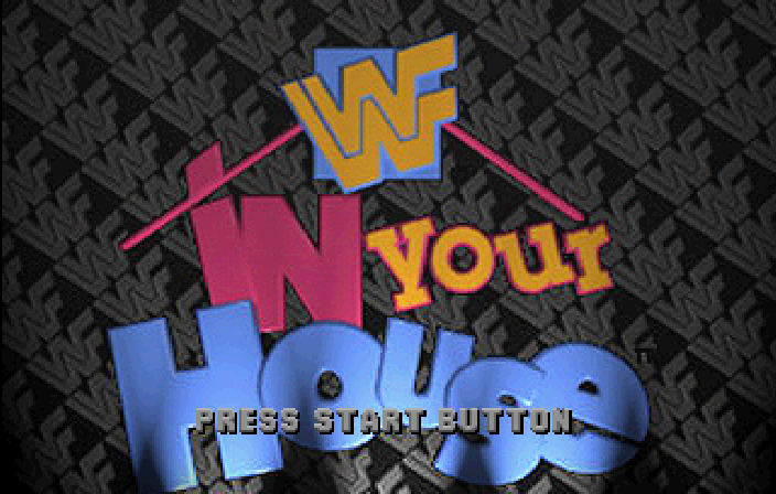 WWF In Your House title screen for Sega Saturn