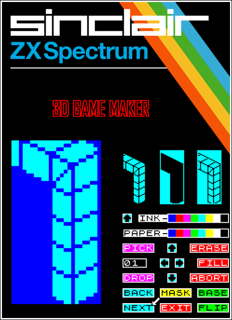3D Game Maker box art for ZX Spectrum