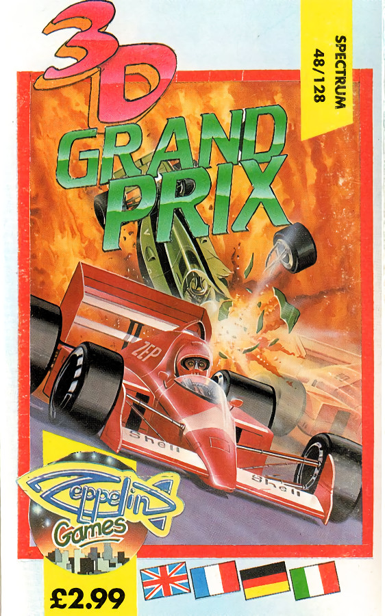 3D Grand Prix box art for ZX Spectrum