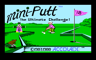 Mini-Putt box art for ZX Spectrum