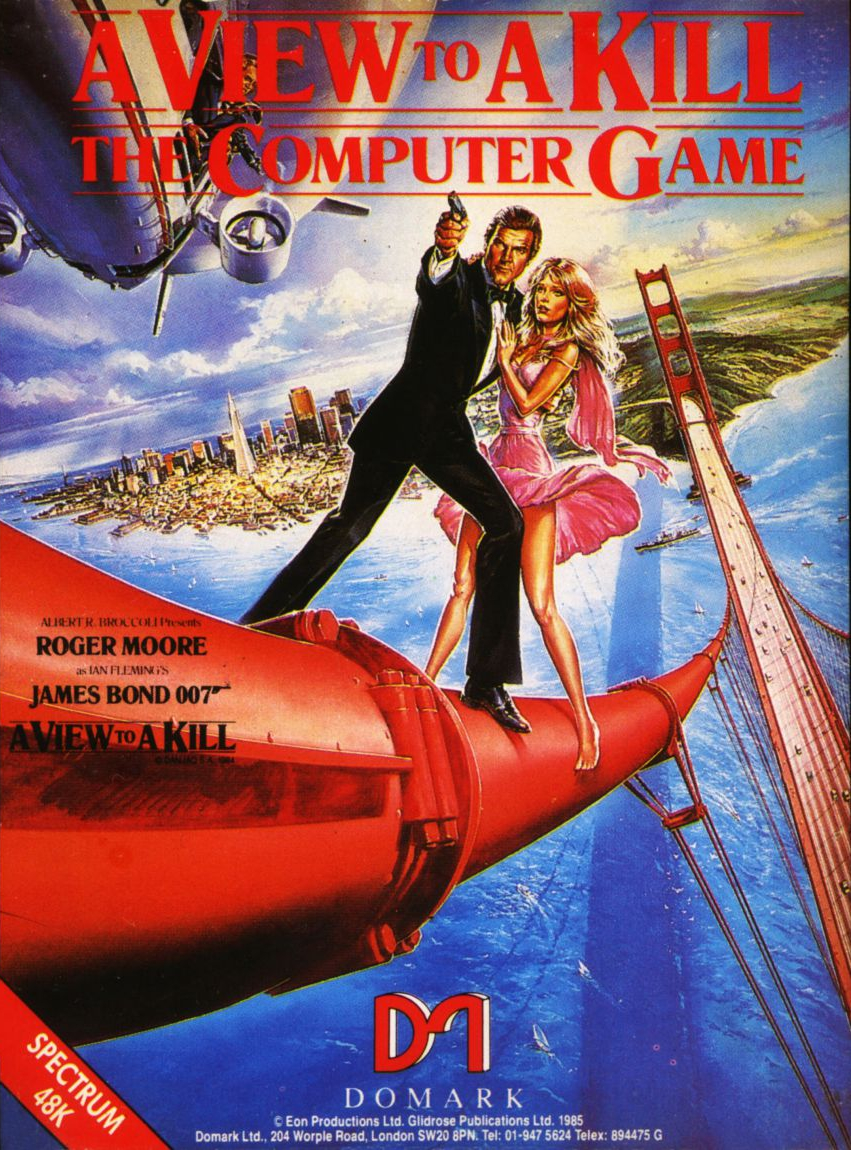 A View to a Kill box art for ZX Spectrum