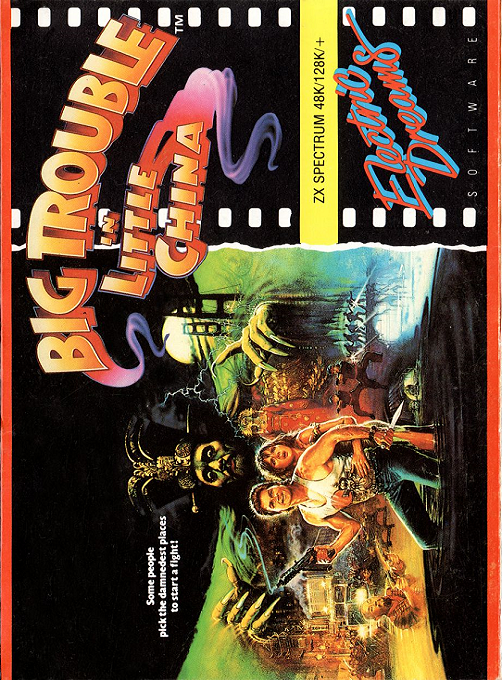 Big Trouble in Little China box art for ZX Spectrum