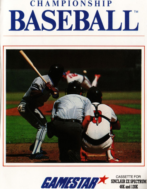Championship Baseball box art for ZX Spectrum