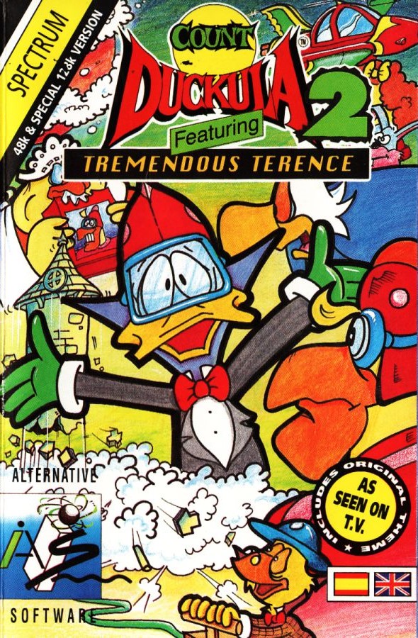 Count Duckula 2 box art for ZX Spectrum
