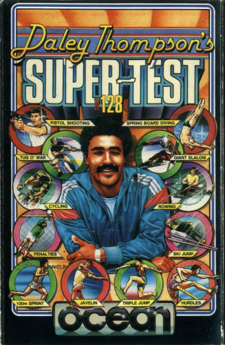 Daley Thompson's Super-Test box art for ZX Spectrum