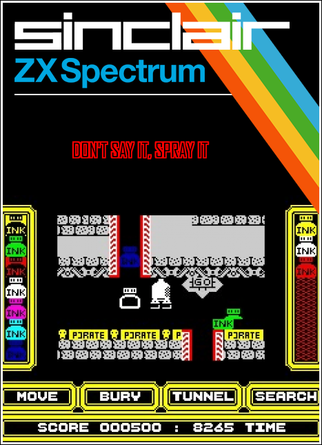 Don't Say It, Spray It box art for ZX Spectrum