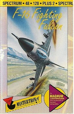 F-16 Fighting Falcon box art for ZX Spectrum