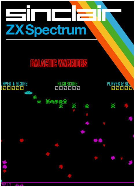 Galactic Warriors box art for ZX Spectrum
