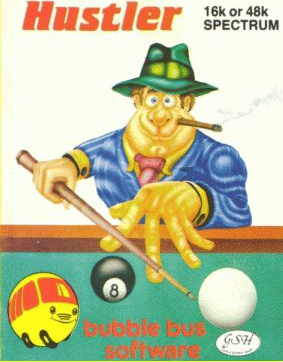 Hustler box art for ZX Spectrum