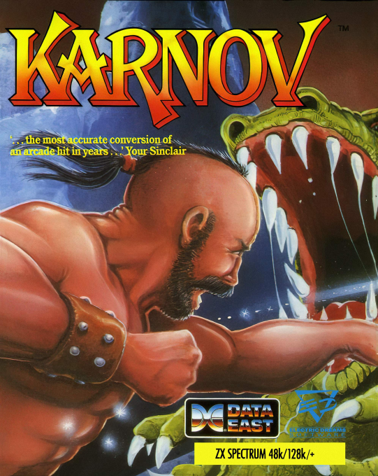 Karnov box art for ZX Spectrum