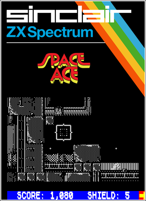 Lee Enfield Space Ace box art for ZX Spectrum