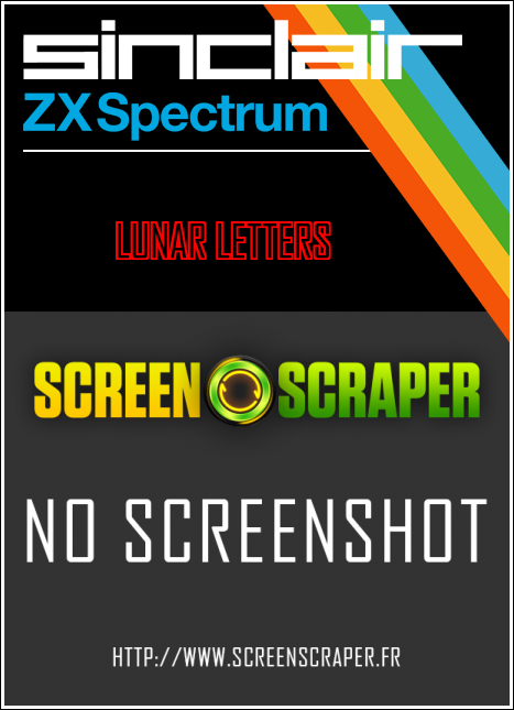 Lunar Letters box art for ZX Spectrum