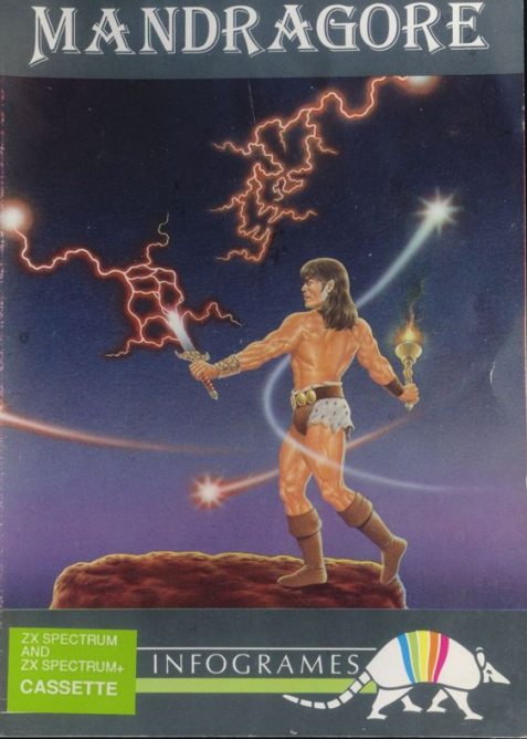 Mandragore box art for ZX Spectrum