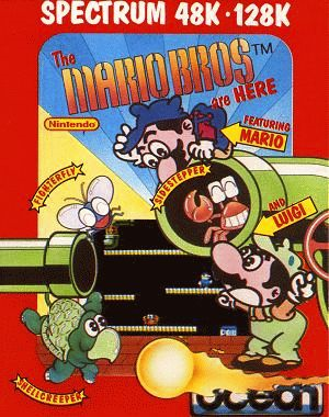Mario Bros. box art for ZX Spectrum