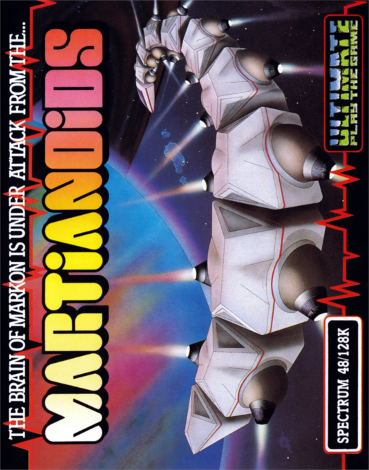 Martianoids box art for ZX Spectrum