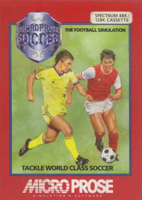 MicroProse Soccer box art for ZX Spectrum
