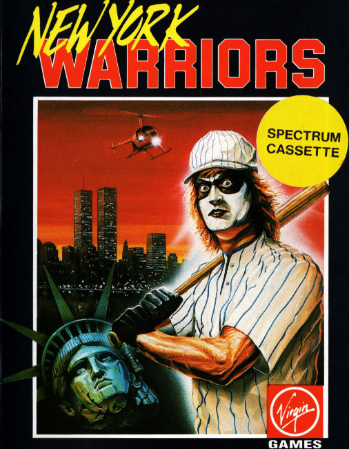 New York Warriors box art for ZX Spectrum